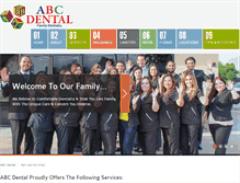 Tablet Screenshot of abcdentaltexas.com